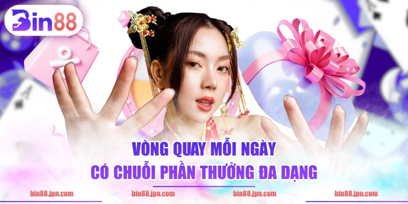 Vòng quay mỗi ngày có chuỗi phần thưởng đa dạng